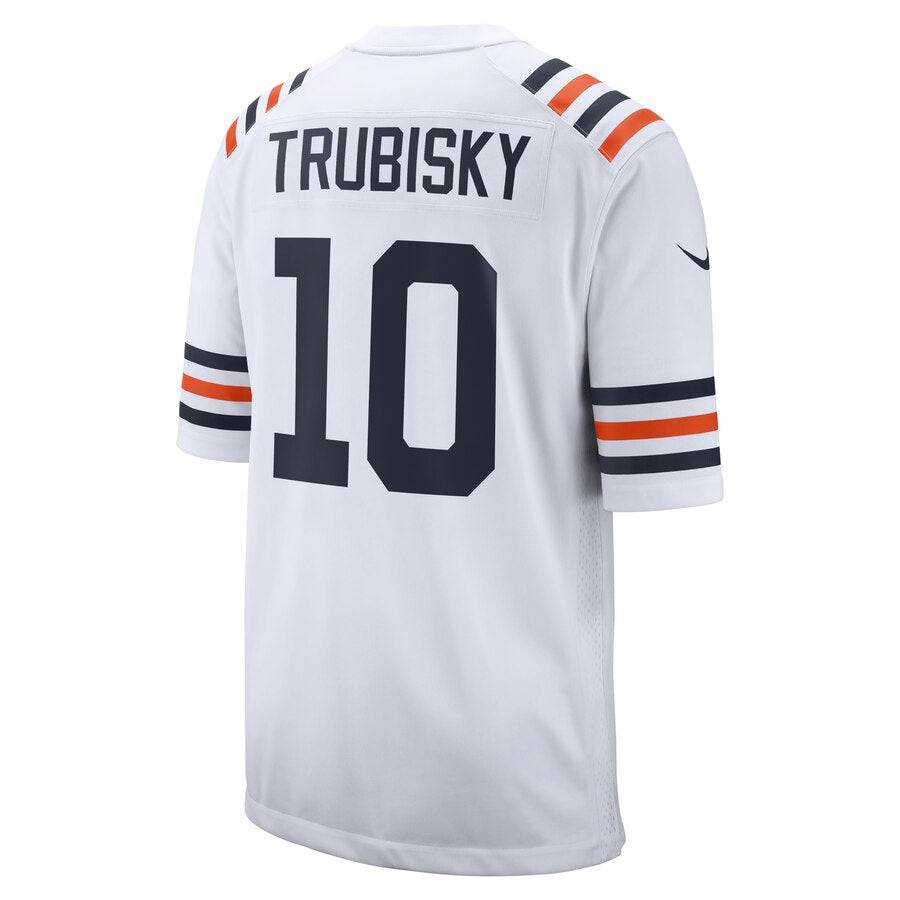 Chicago Bears Mitchell Trubisky Nike White Alternate Classic Game Jersey for Men product image 3, provided for visual