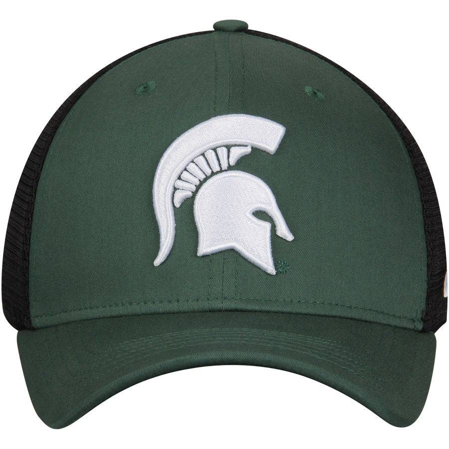 Michigan State Spartans Nike AeroBill Classic 99 Mesh Back Flex Hat - Green/Black product image 2, provided for visual