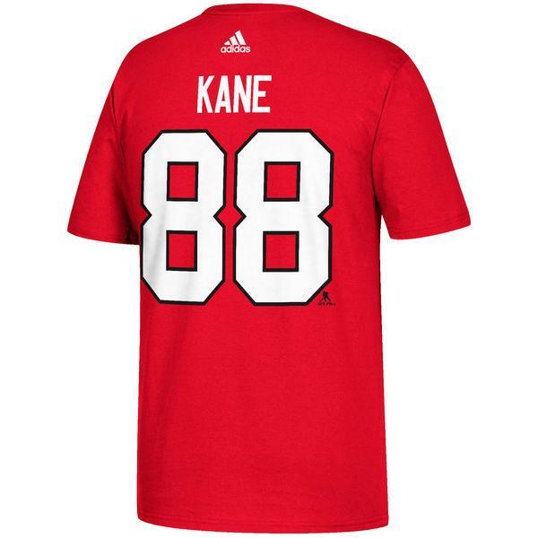 Chicago Blackhawks Patrick Kane Adidas Name & Number T-Shirt for Men product image 2, provided for visual reference and