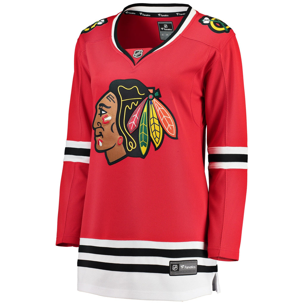 Chicago Blackhawks Fanatics Branded Red Breakaway Home Jersey for Women product image 2, provided for visual reference and