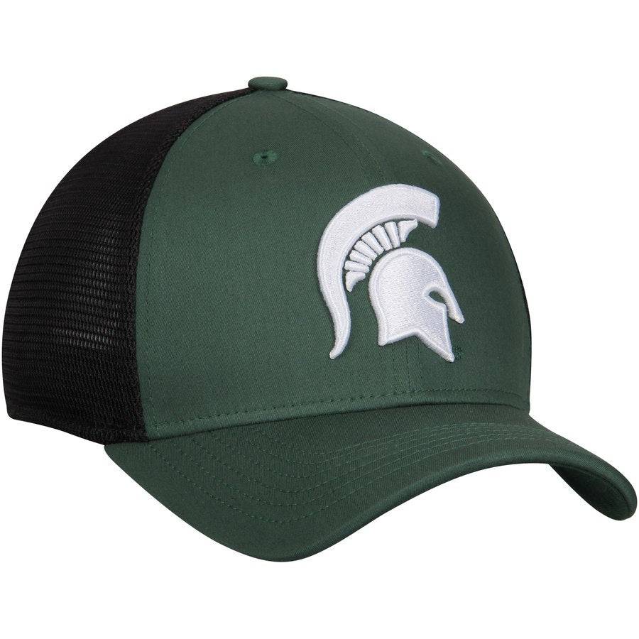 Michigan State Spartans Nike AeroBill Classic 99 Mesh Back Flex Hat - Green/Black product image 3, provided for visual