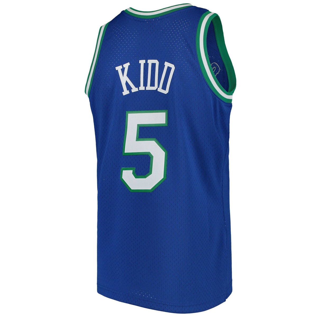 Dallas Mavericks Jason Kidd Mitchell & Ness Blue Swingman Jersey for Men product image 3, provided for visual reference and