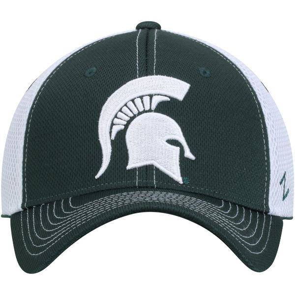 NCAA Michigan State Spartans Zephyr Vapor Rally 2 Flex Fit Hat for Men product image 2, provided for visual reference and