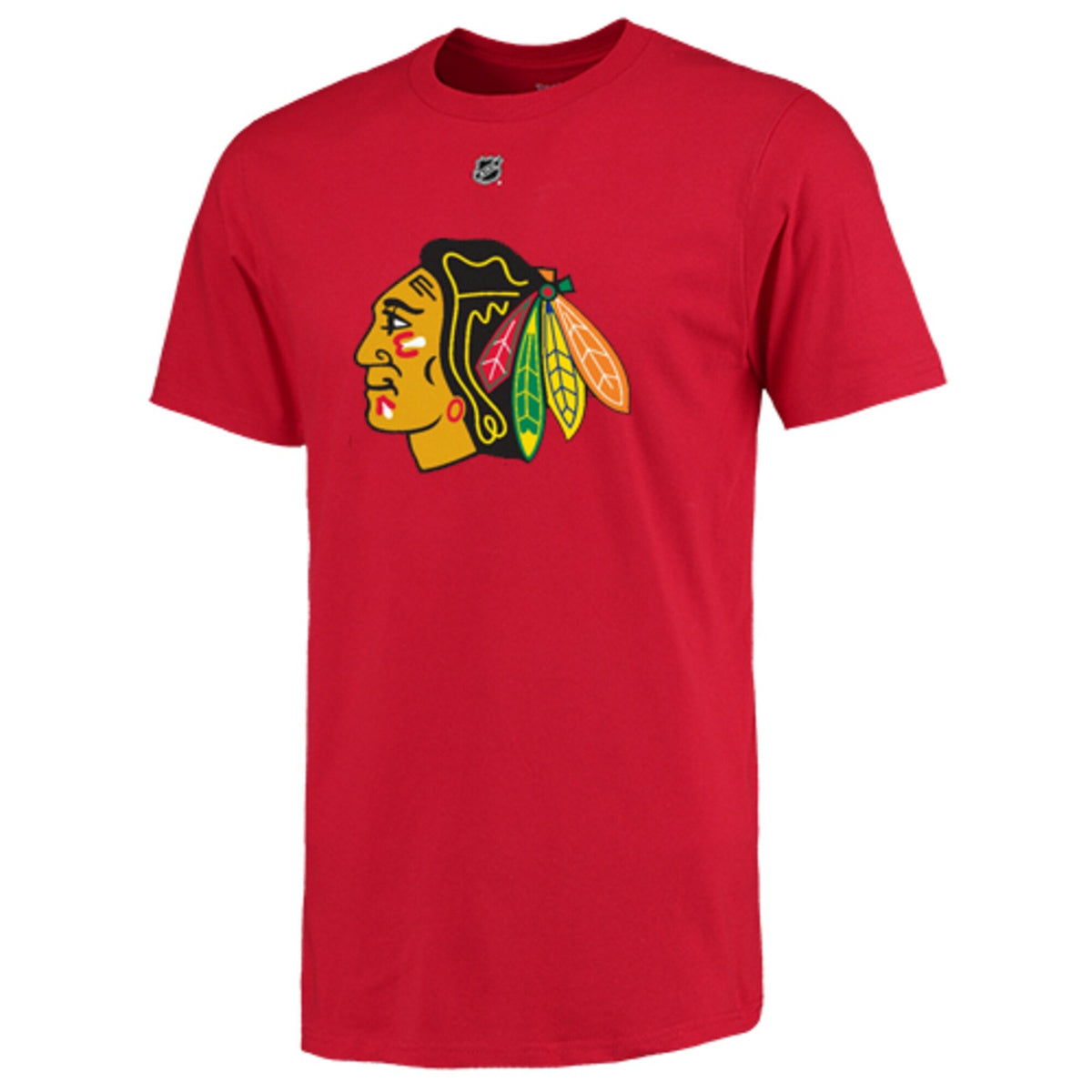 Chicago Blackhawks Corey Crawford RBK Red Name & Number T-Shirt for Men product image 3, provided for visual reference and