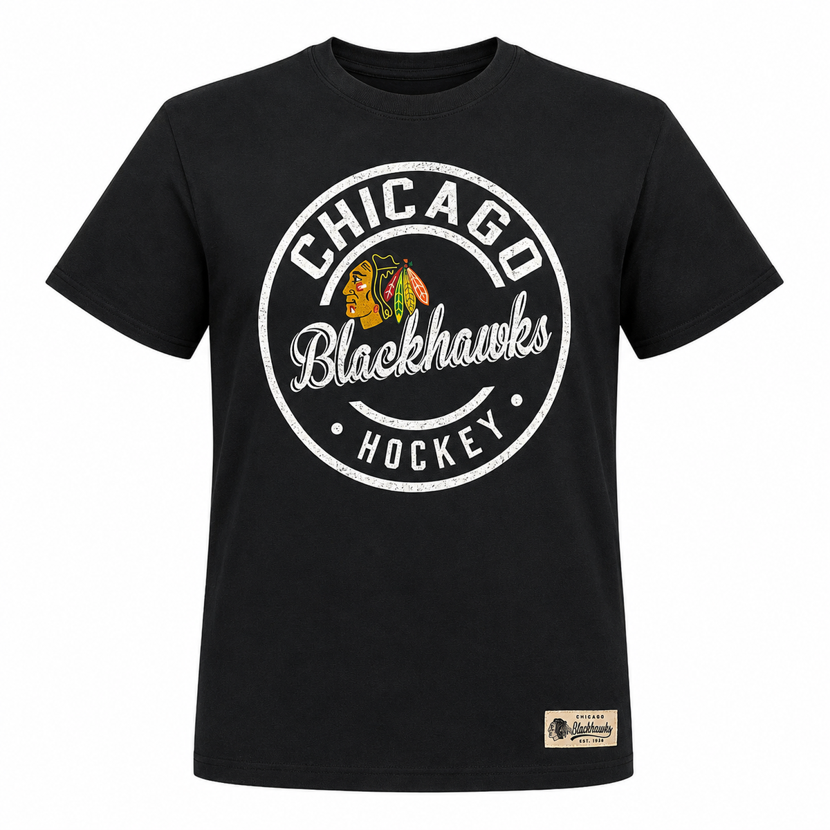Youth Chicago Blackhawks Heirloom Short Sleeve Legacy Collection T-Shirt product image 1, provided for visual reference and