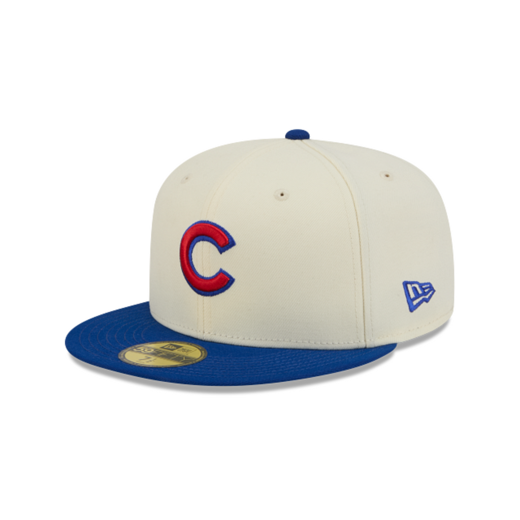 Chicago Cubs New Era Chrome/Royal 2 Tone 59FIFTY Color Basic Fitted Hat product image 1, provided for visual reference and