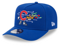Chicago Cubs New Era Cartoon Royal A-Frame 9FIFTY Snapback Hat product image 1, provided for visual reference and product