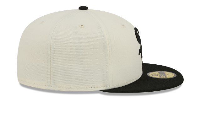 Chicago White Sox 2 Tone Chrome/Black New Era Color Basic 59FIFTY Fitted Hat product image 6, provided for visual reference