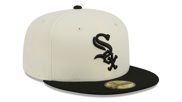 Chicago White Sox 2 Tone Chrome/Black New Era Color Basic 59FIFTY Fitted Hat product image 3, provided for visual reference