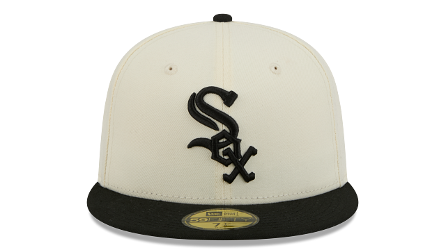 Chicago White Sox 2 Tone Chrome/Black New Era Color Basic 59FIFTY Fitted Hat product image 2, provided for visual reference