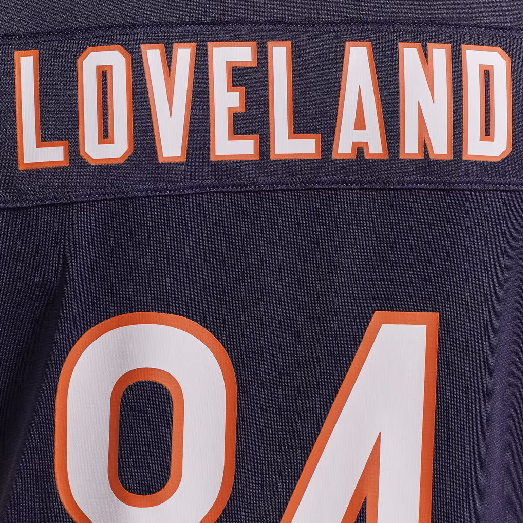Chicago Bears Colston Loveland Nike Navy Team Color Game Jersey for Women product image 5, provided for visual reference and