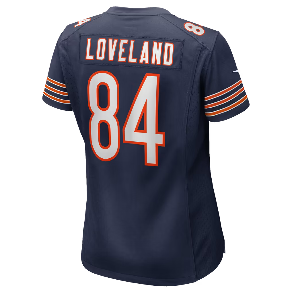 Chicago Bears Colston Loveland Nike Navy Team Color Game Jersey for Women product image 3, provided for visual reference and