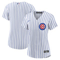 Chicago Cubs Nike White Home Replica Team Jersey for Women product image 1, provided for visual reference and product detail