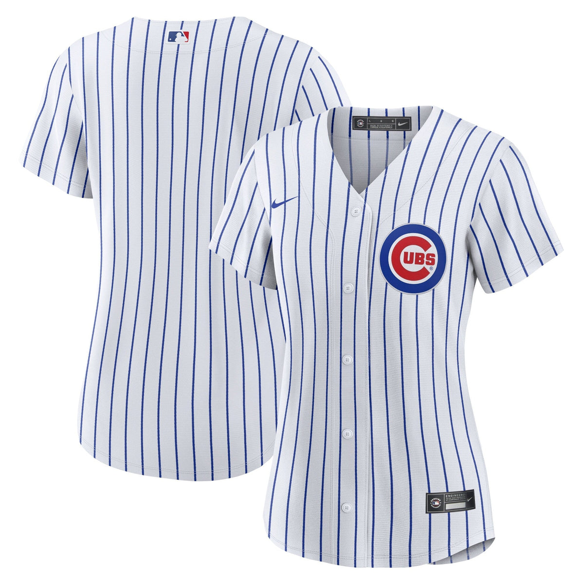 Chicago Cubs Nike White Home Replica Team Jersey for Women product image 1, provided for visual reference and product detail