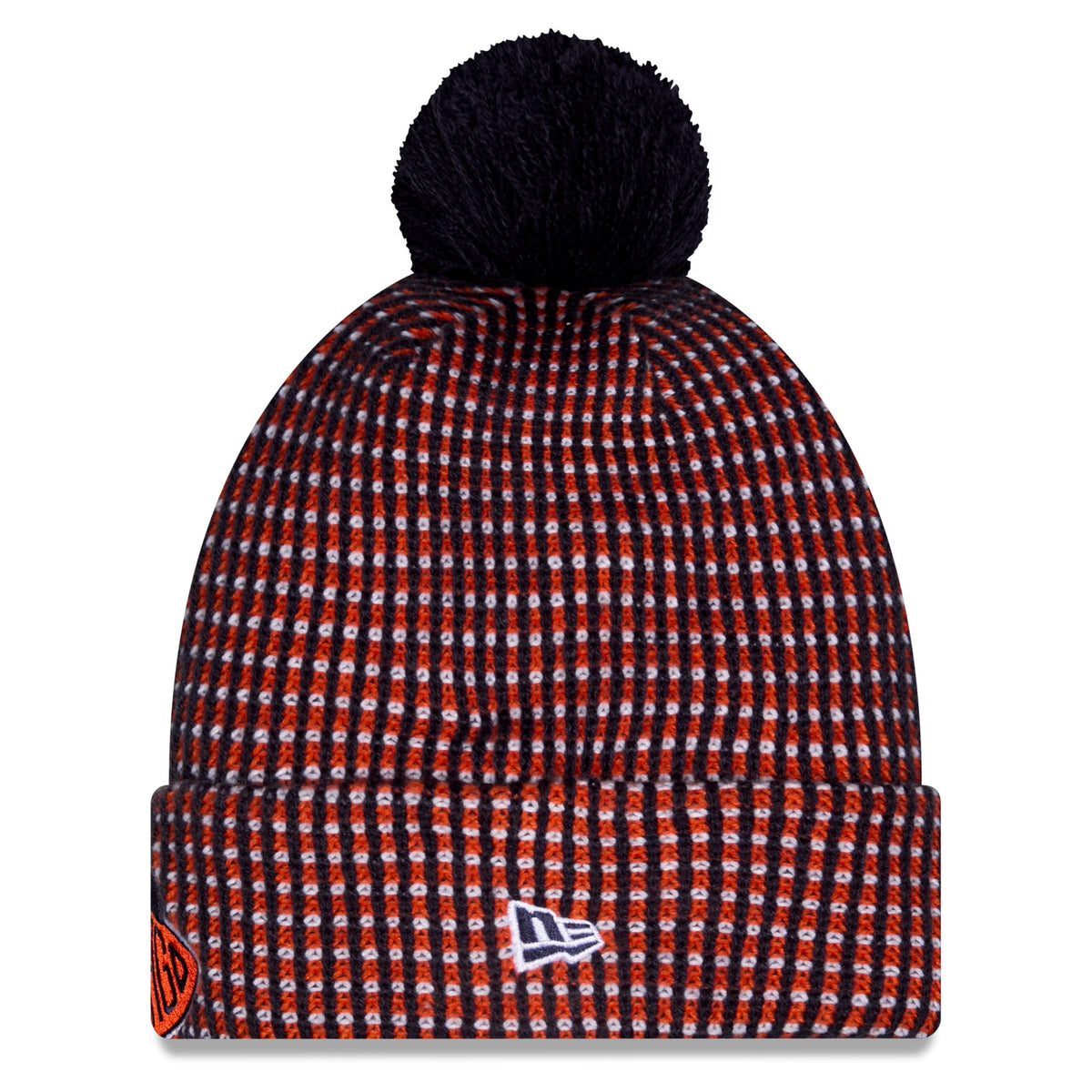 Chicago Bears 2026 Rivalry New Era Sideline Classic Cuffed Pom Knit product image 2, provided for visual reference and