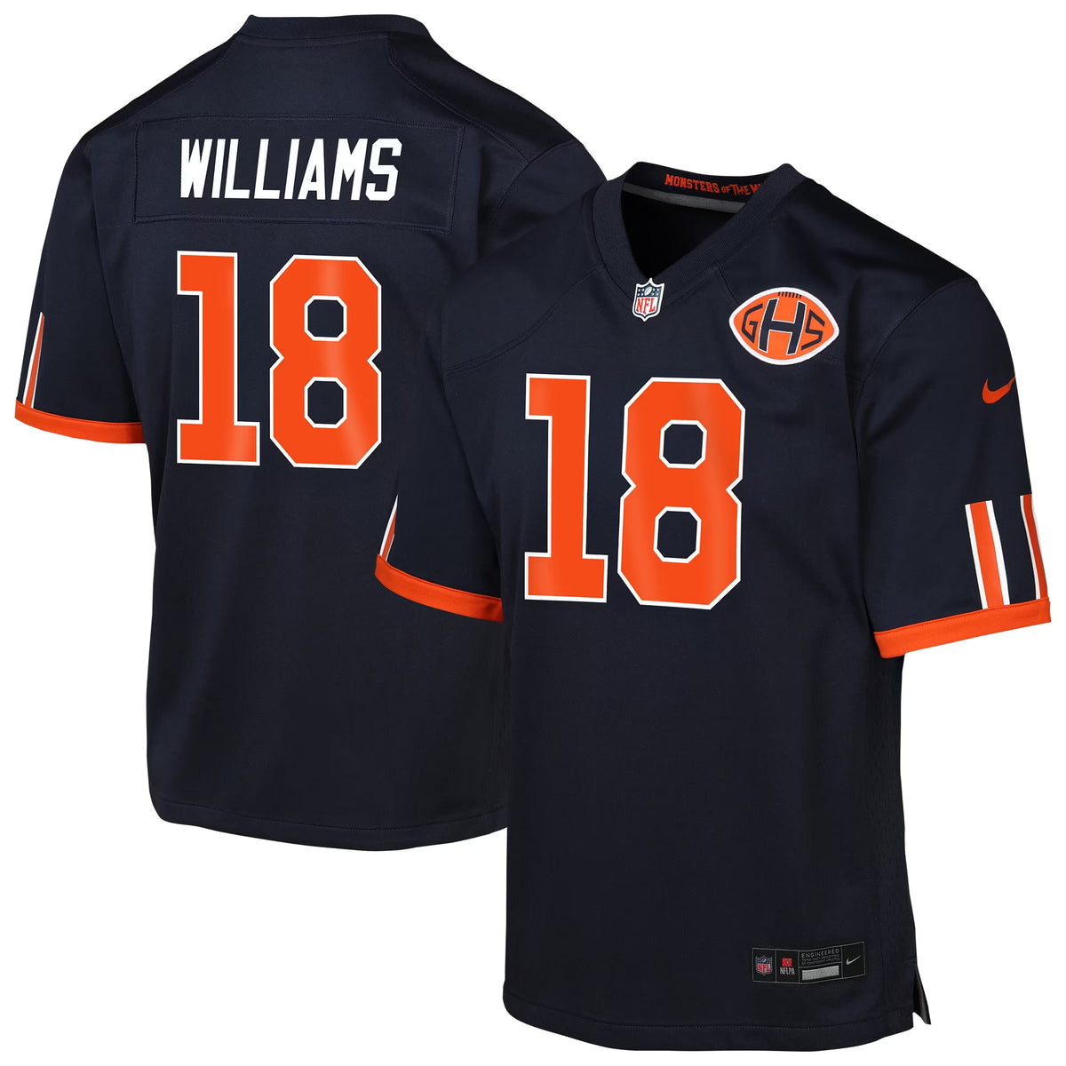 Youth Caleb Williams Chicago Bears Navy 2026 Rivalries Collection Nike Game Jersey product image 1, provided for visual