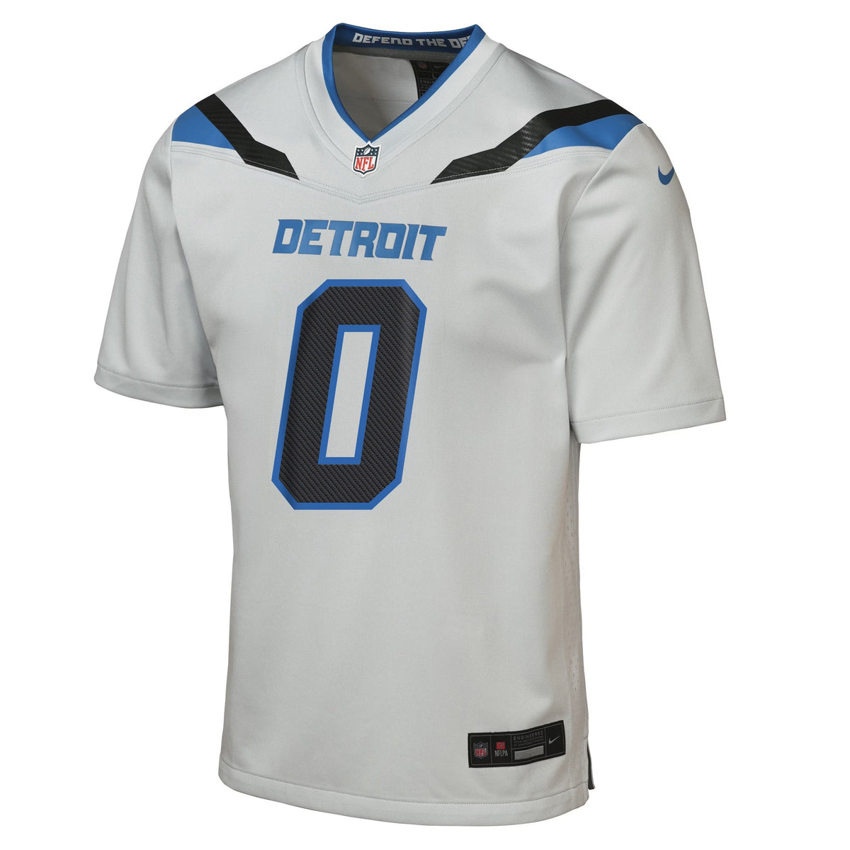 Youth Jahmyr Gibbs Detroit Lions Silver 2026 Rivalries Collection Nike Game Jersey product image 2, provided for visual