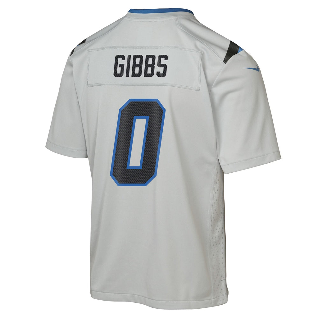 Youth Jahmyr Gibbs Detroit Lions Silver 2026 Rivalries Collection Nike Game Jersey product image 3, provided for visual