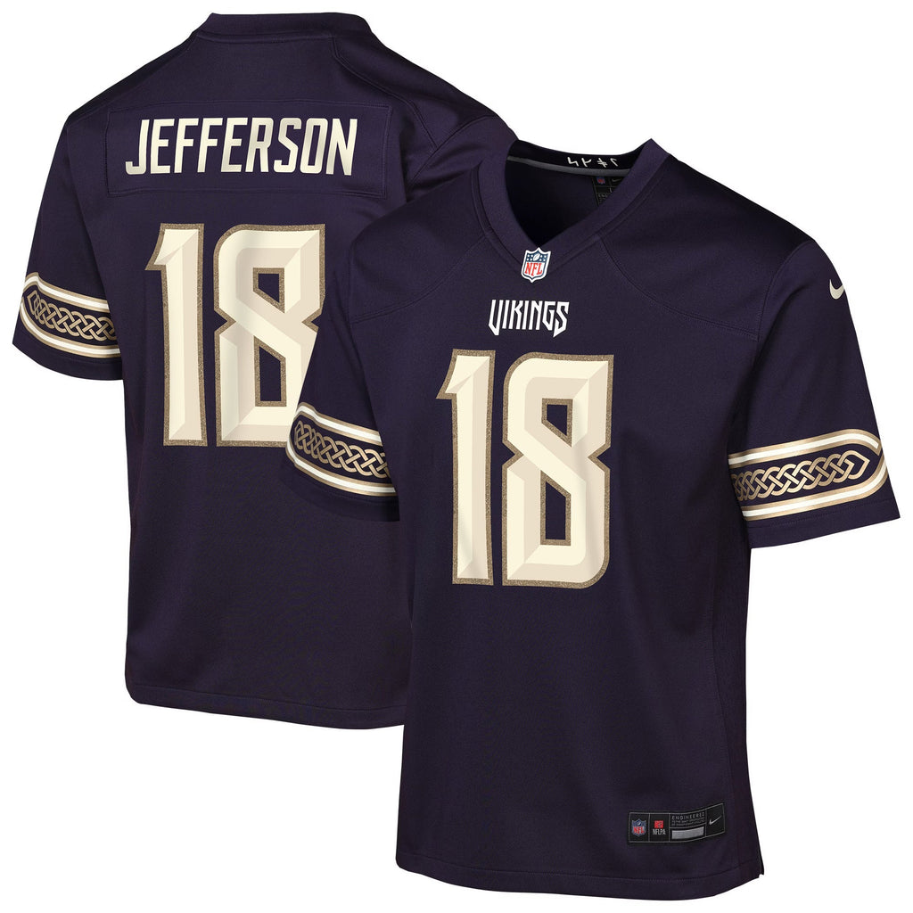 Youth Justin Jefferson Minnesota Vikings Purple 2026 Rivalries Collection Nike Game Jersey product image 1, provided for