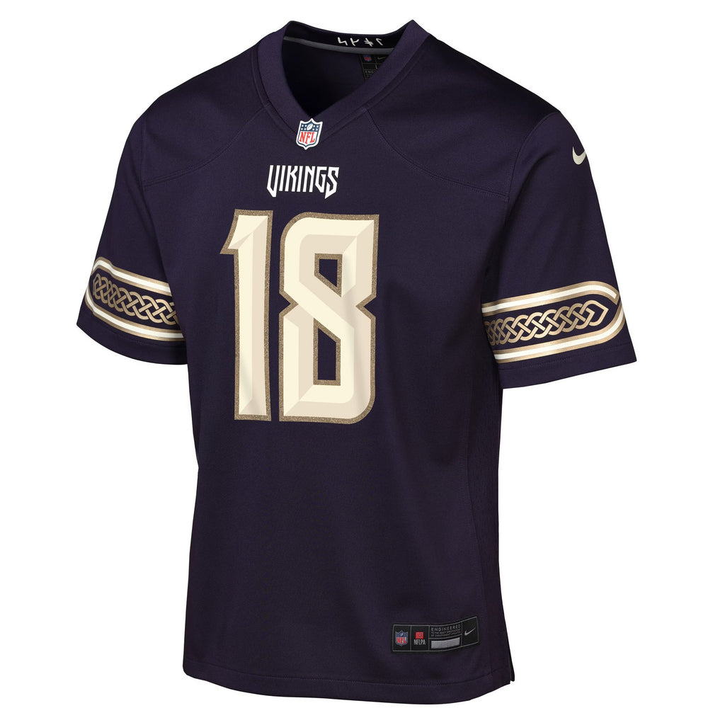 Youth Justin Jefferson Minnesota Vikings Purple 2026 Rivalries Collection Nike Game Jersey product image 2, provided for