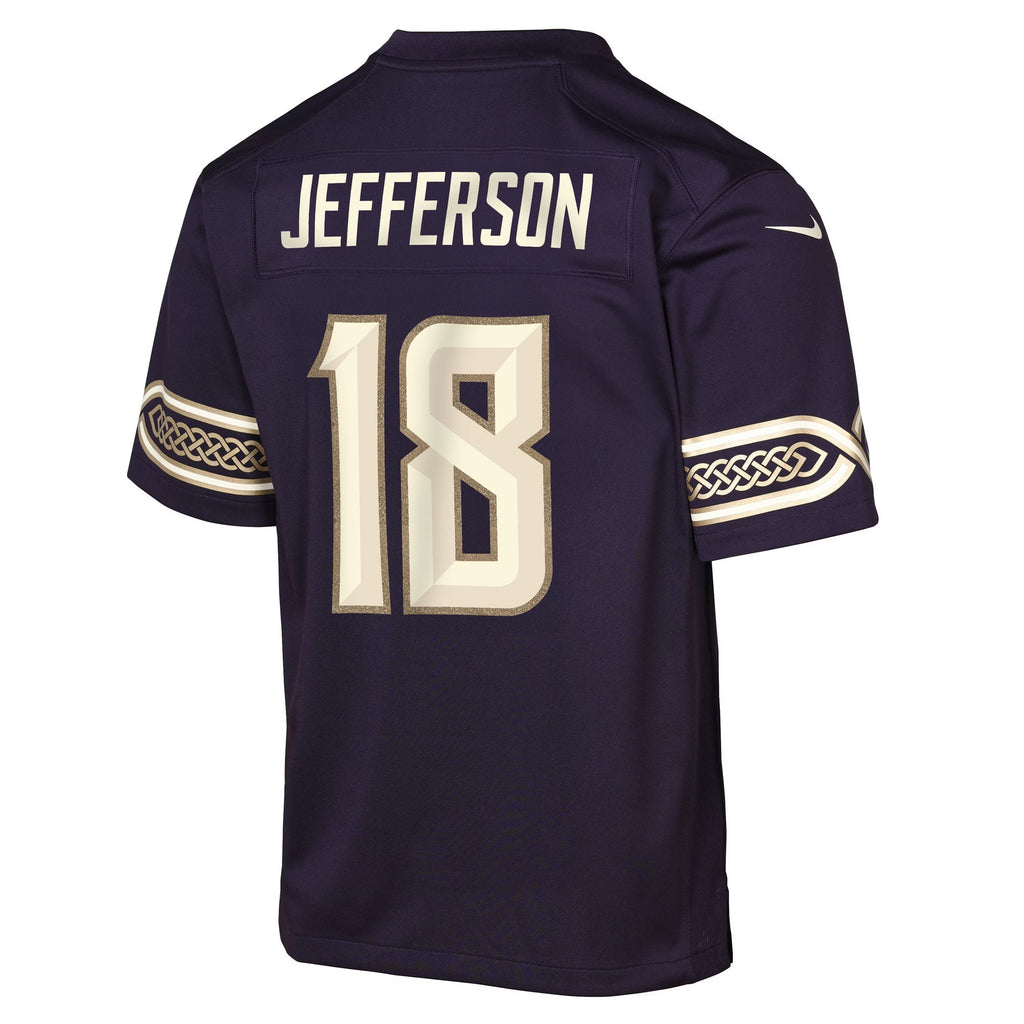 Youth Justin Jefferson Minnesota Vikings Purple 2026 Rivalries Collection Nike Game Jersey product image 3, provided for